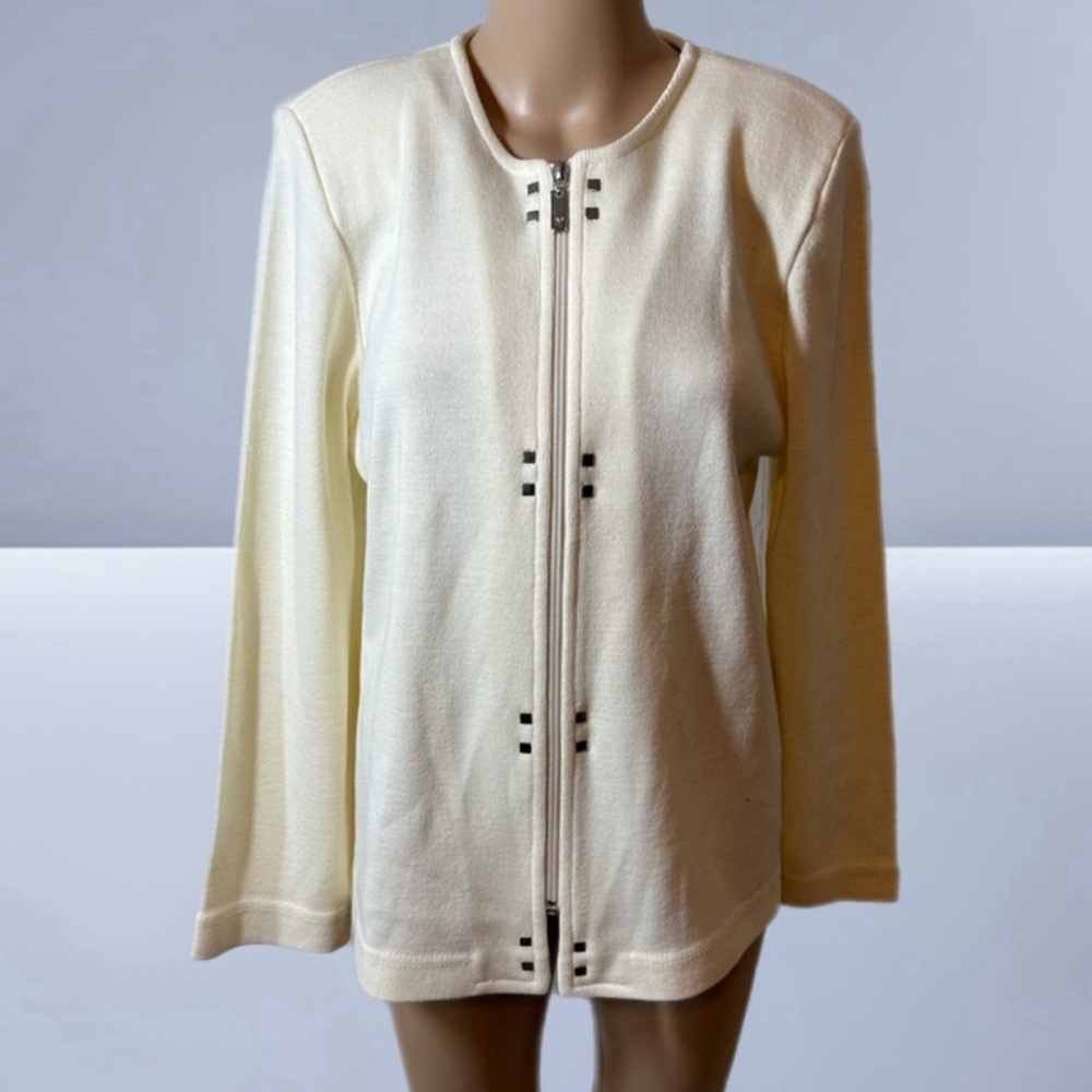 URU Cardigan Cream Sweater Size 2 NWOT